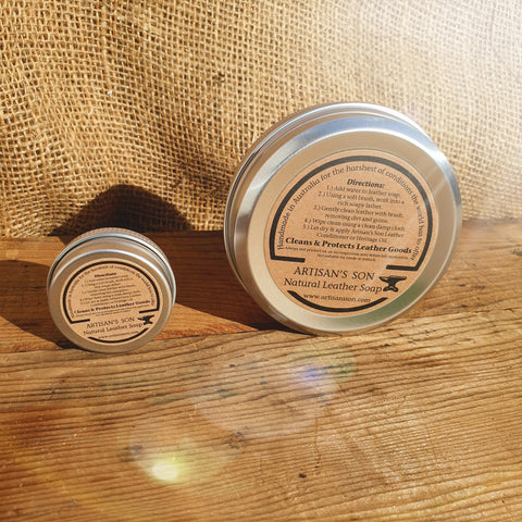 Natural Leather Soap - Clean up the natural way